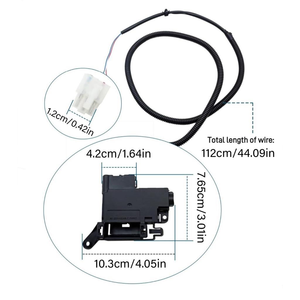 Washer Latch Assembly Plastic W11414731 Efficient for Various Models Ensuring Secure Operation Washer Maintenance