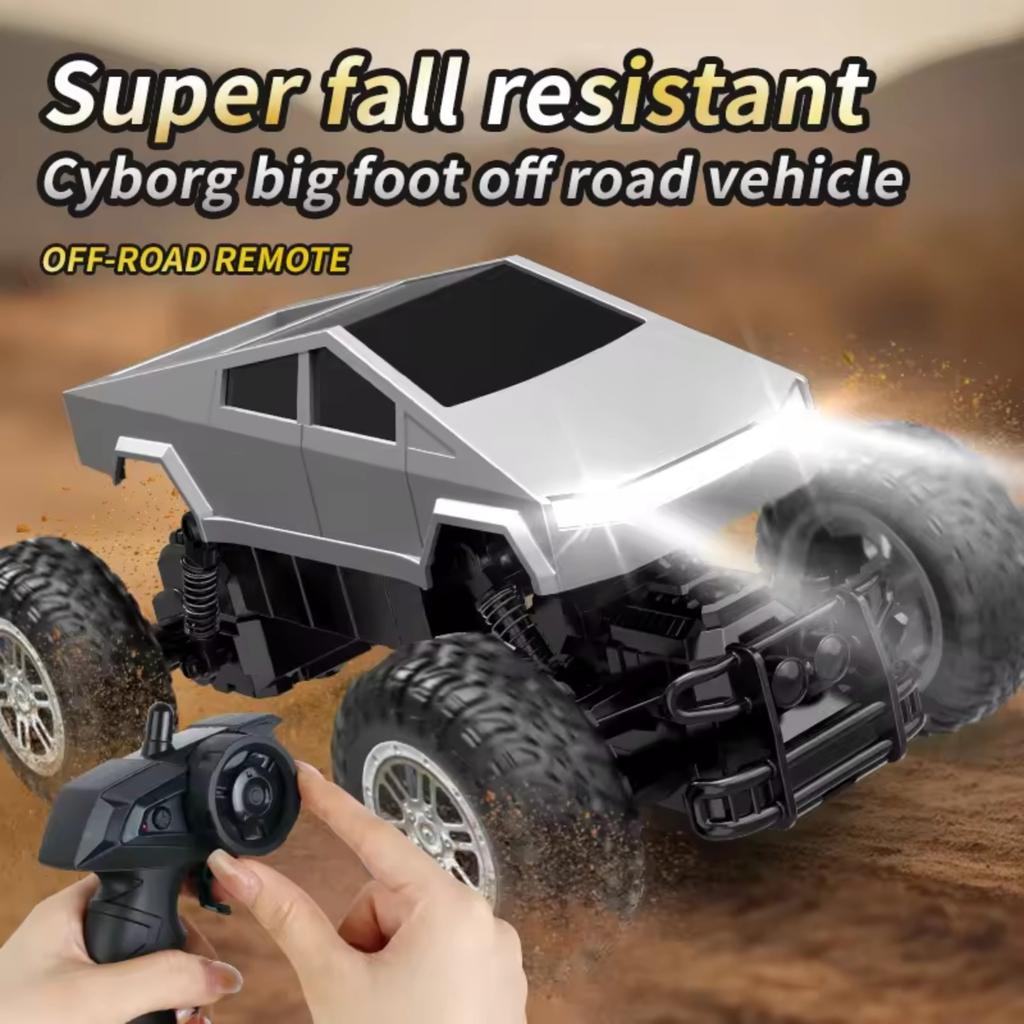 1:16 Амфибийный полноприводный RC трюковый грузовик - Водонепроницаемый внедорожник с вращением на 360° и светодиодами, Игрушка для детей, Мальчиков и Взрослых