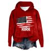 Women's Hooded Long Sleeve Printed Flannel Top Hooded Sweatshirt