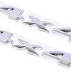2 Pack 4x4 Emblem Badge Nameplate Car Sticker Decal for Universal Car ((Chrome))