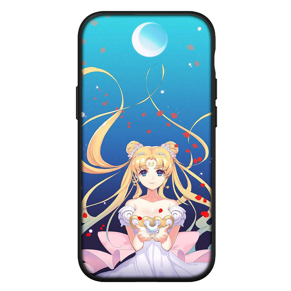 Чехол для iPhone 16 15 Xiaomi Redmi Note 14 13 12 11 Pro Max X 8 9 16e Samsung Galaxy S25 S24 S23 Moto G85 OPPO Huawei Сейлор Мун Милый Кот Чехол для Телефона