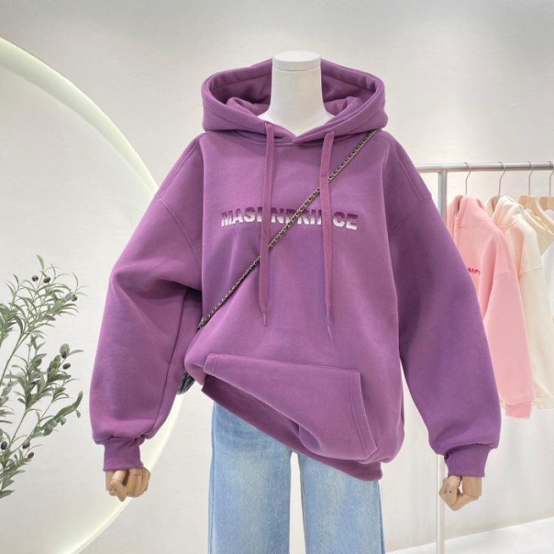 МОДА осень зима новый алфавит с капюшоном корейская версия ниша повседневный свитер для пары женщин ins ленивый стиль дизайн модная одежда