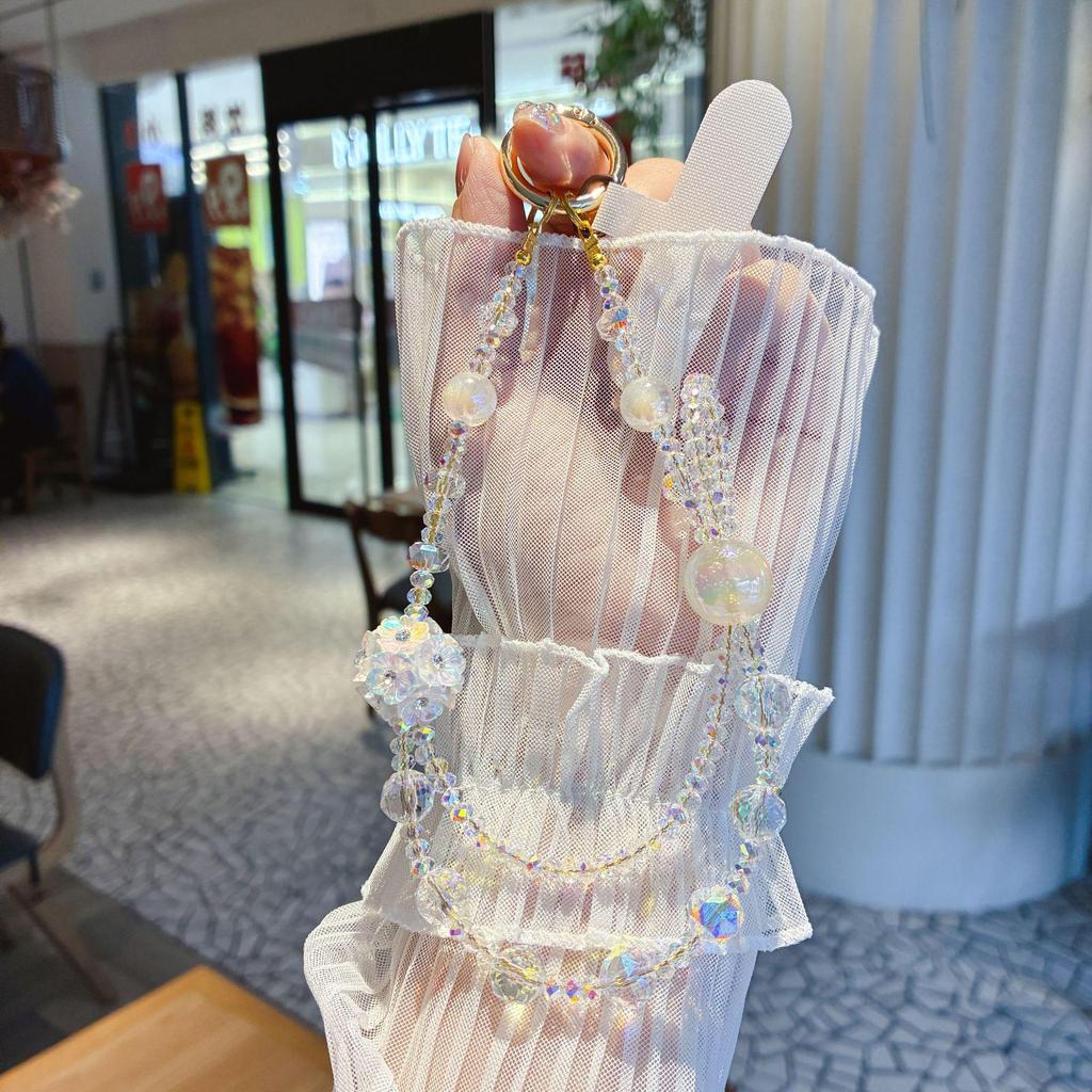 Элегантная кисточка из циркона, бусины, подвеска, цепочка для мобильного телефона