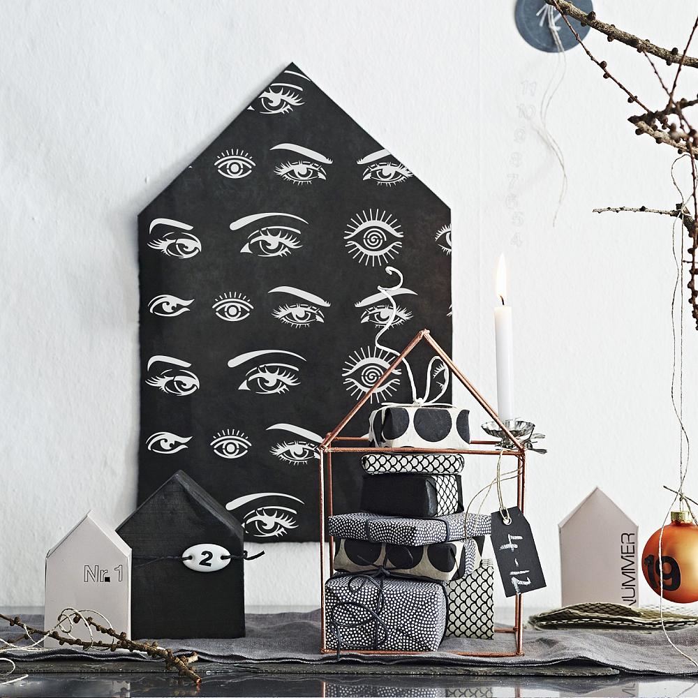 ПЭТ полые трафареты для рисования и раскрашивания, для DIY скрапбукинга, фотоальбома, узор 'Глаз', 30x30 см