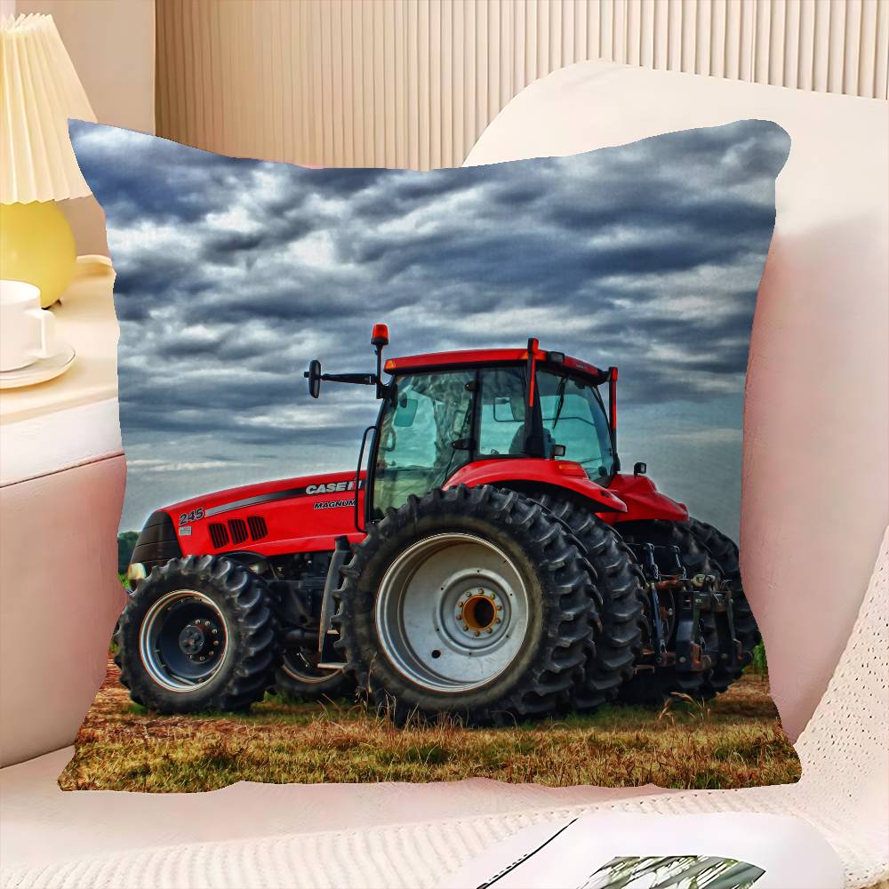 Car Tractor Decorative Room Aesthetics Pillow Case Home Decor Bedroom Sofa Bed Couch Pillow Cover 45X45
