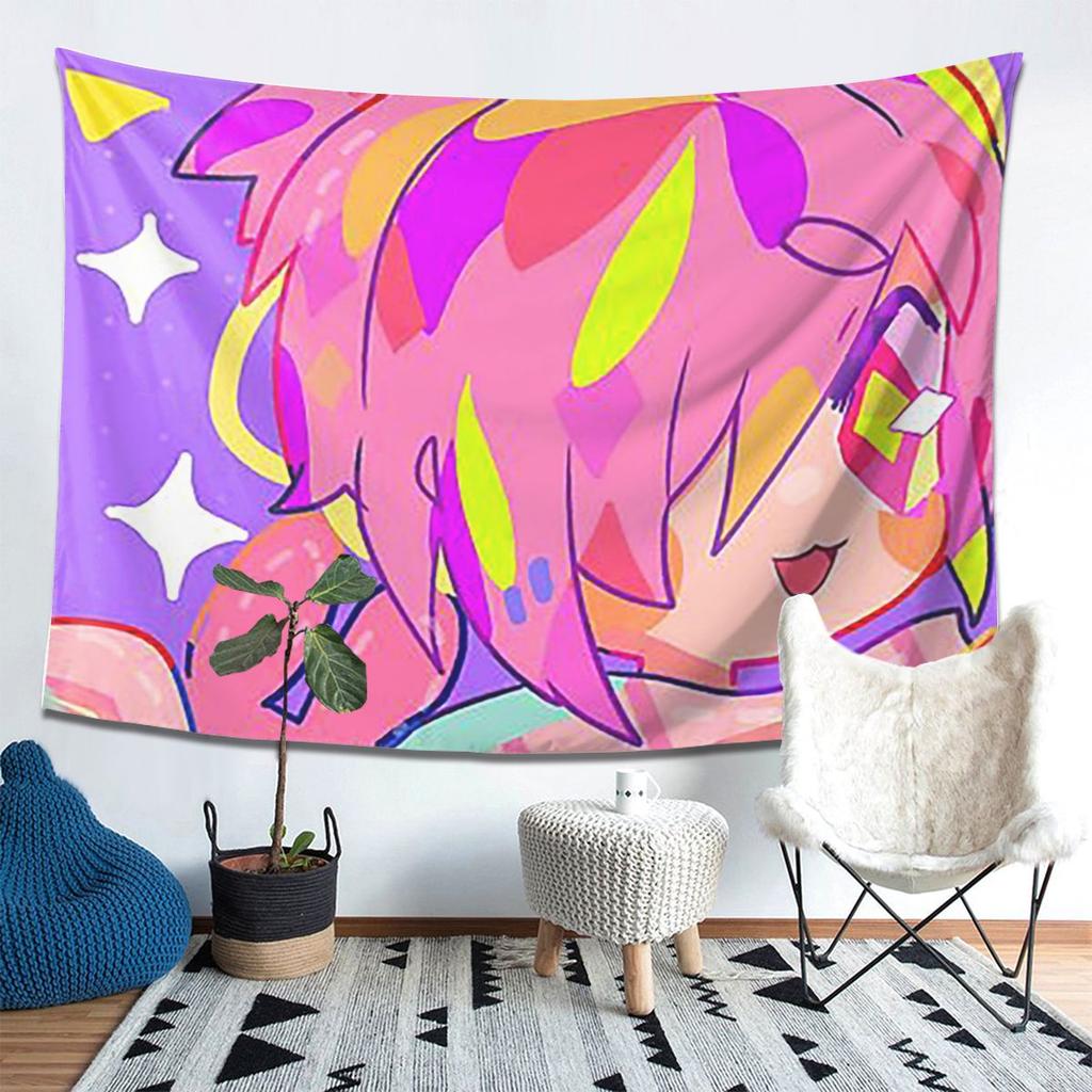 Mitsuba Toilet Bound Hanakokun Butto Tapestry Decor Art Aesthetic Tapestries Living Room Bedroom Home Wall Cloth Wall Hanging