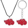 Japanese Anime Akatsuki Organization Red Cloud Metal Unisex Pendant Necklace
