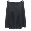 Made In Japan Midi Length Pleated Tight Skirt 38 Black Women Used