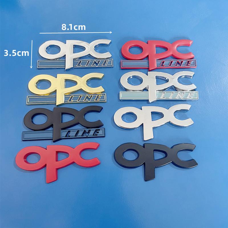 3D Metal OPC Line Car Rear Boot Trunk Emblem Badge Sticker Decal Accessories For Opel Insignia Corsa E Astra z0 H J D Zafira Vectra