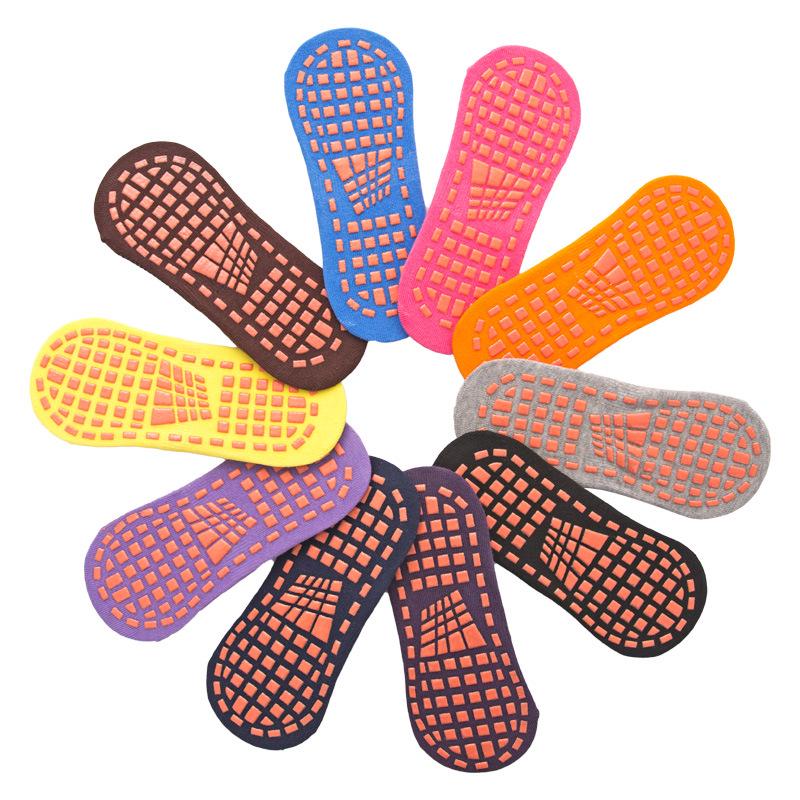 Non-slip Mesh Yoga & Trampoline Socks for Adults and Kids - Adhesive Dots for Playground and Early Education Activities