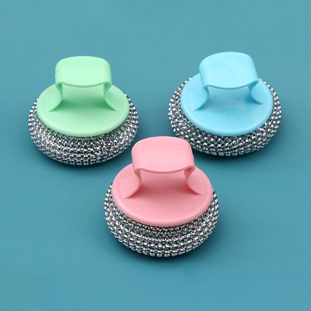 С ручкой щетки для мытья посуды для удаления масла инструмент для мытья посуды чистящий шарик для уборки