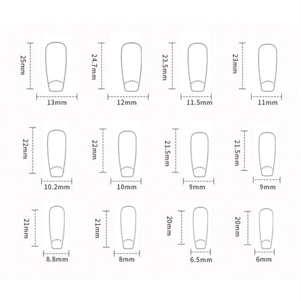 Французские накладные ногти Nials Long Almond Ballerina и Square Press on Nails Маникюр Типсы для ногтей для женщин