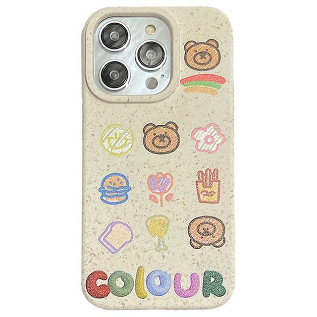 Экологически чистый силиконовый чехол с милым медвежонком для Iphone 14 Pro Max 13 11 12, матовый защитный чехол Capa