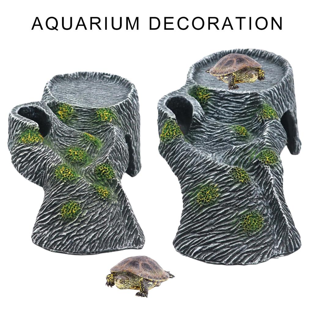Террариумы Платформа для купания Черепаха Пандус для загара Ландшафтные аквариумы Ландшафтные украшения Пещера Убежище для рыб Орнамент