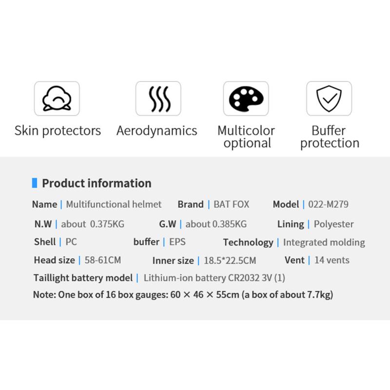 Велосипедный шлем Горный велосипед Встроенный защитный шлем для верховой езды с сигнальной лампой