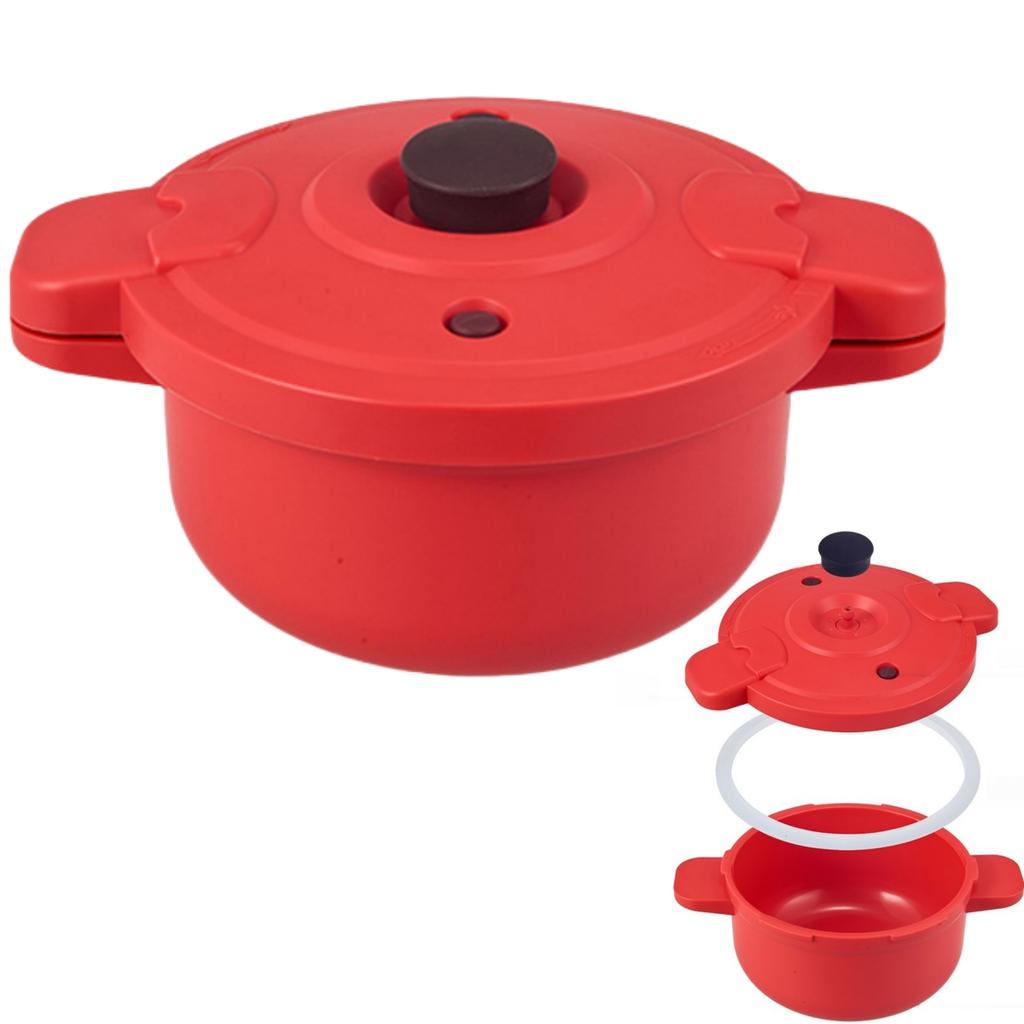 Микроволновая скороварка Многофункциональная пароварка для риса, овощей, пасты. Быстрое приготовление. Компактная и простая в использовании.