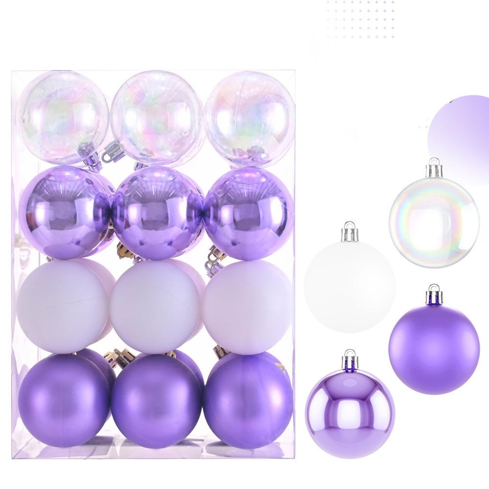 24pcs 6CM Christmas Balls Electroplated Christmas Spheres Pendant  Background Layout