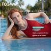 Женский слитный купальник TOSWIM без рукавов для тренировок