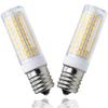 Светодиодная лампа E17 10 Вт цоколь E17 125 шт. 2835 SMD 1200 лм Эквивалент 100 Вт галогенной лампы AC110V-130V Диммируемая Широкий угол луча Теплый белый 3000K (2 упаковки)
