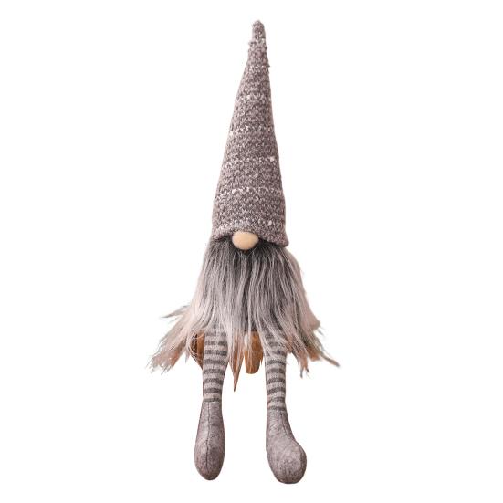 Рождественский гном, плюшевая безликая кукла, длинная нога, круглый нос, очаровательная праздничная праздничная плюшевая кукла гном для рождественского украшения