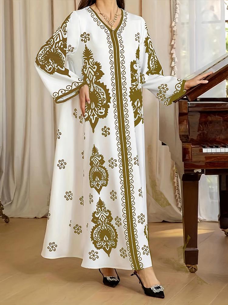 Middle East & Saudi Arabian Long Robe: Dubai, Turkey, Indonesia Tourism Hot Stamping