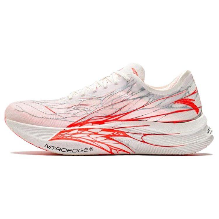 Anta C202 GT Casual Shock Absorbing Durable Low Top Running Shoes Men Sneakers White Red 112455560-4