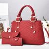 Fashionable Large Capacity Shoulder Bag Set In Soft Pu With Elegant Macaron Options Color
