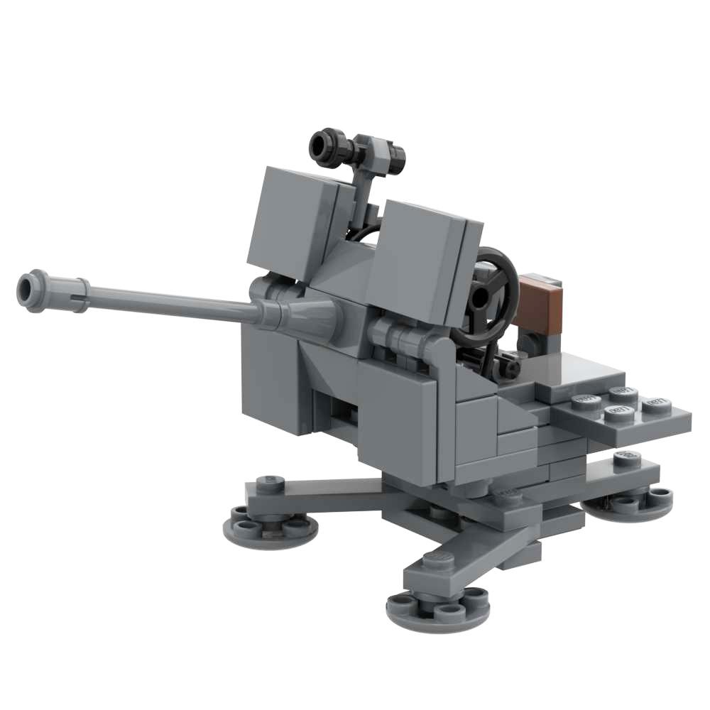 Блочный конструктор Гаубица M777 Флак 36 pak40 M102 M198 Бофорс 40мм Зенитное Противотанковое Орудие Артиллерия Линкора Военный Набор Кирпичиков