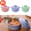 Hi Instant Noodles Bowl with Lid Japanese Style Students Noodle Soup Rice Ramen Bowl Tableware