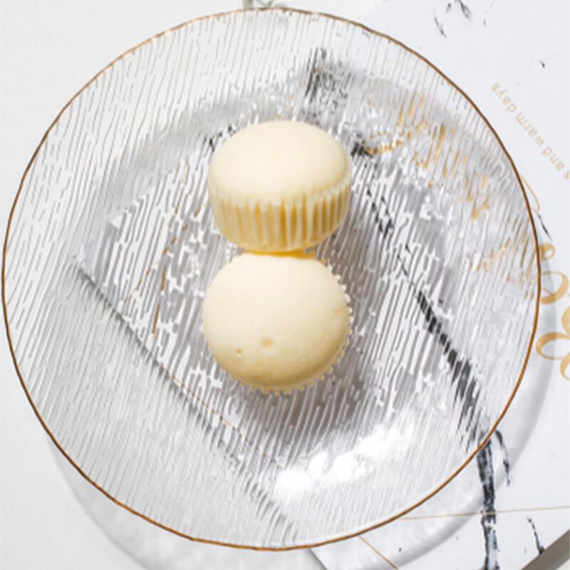 5.9-inch Japanese Gold-Striped Glass Dinner Plate