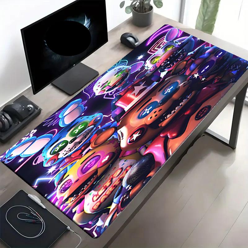 Five Nights at Freddy's Print Mouse Pad, Anti‑Slip Desktop keyboard Mat, for PC Laptop Gaming Working Daily Use, Cool Festival Surprise Gift