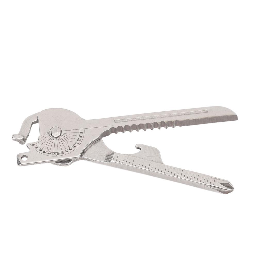 Keychain Multitool 8 In 1 Stainless Steel Screwdriver Bottle Opener Pocket Multitool with Keyring Fo