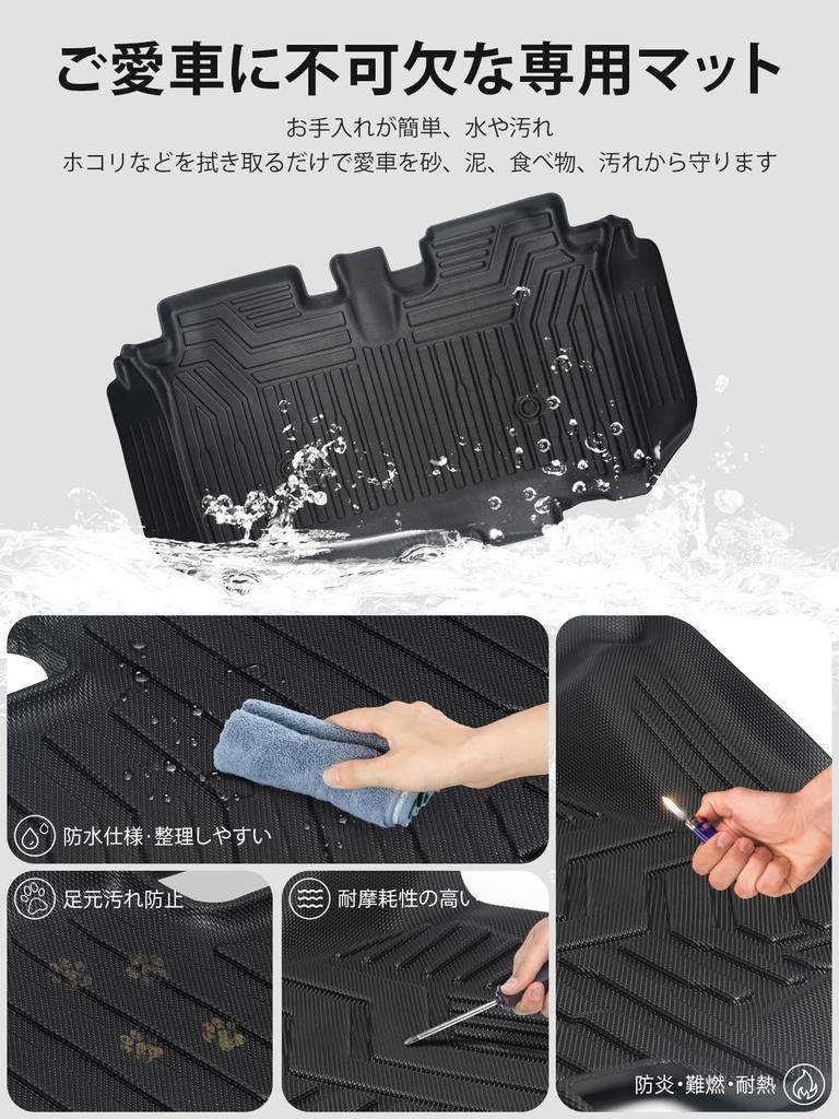 Коврики для пола автомобиля Honda, разработанные для 3D-резки, простая установка за 5 минут, изготовлены из прочного ПЭТ, полностью безопасны для детей и беременных, гарантия 100% N-BOX