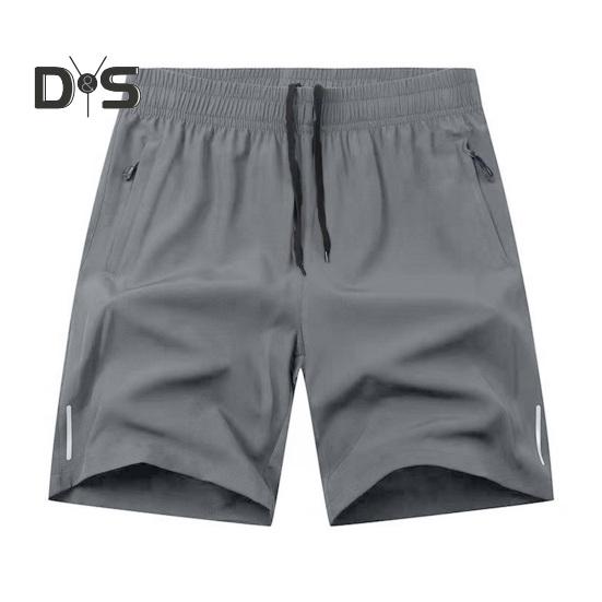 Мужские пляжные шорты с эластичной резинкой на талии, быстросохнущие, повседневные короткие брюки с укрепленными карманами, уличная одежда