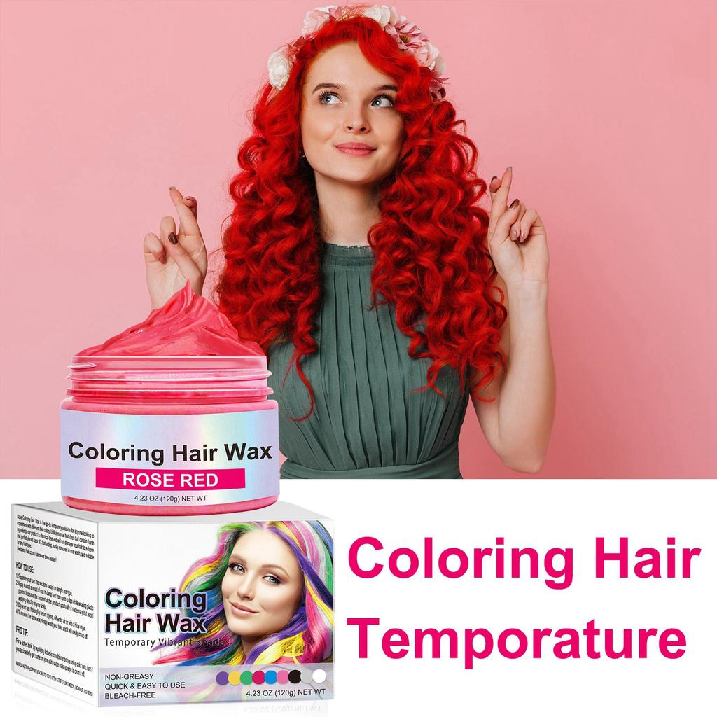Цветная грязь для волос, одноразовый крем для волос, 9 цветов, воск для волос, временные стереотипы о окрашивании волос, изменчивый холодный цвет волос.