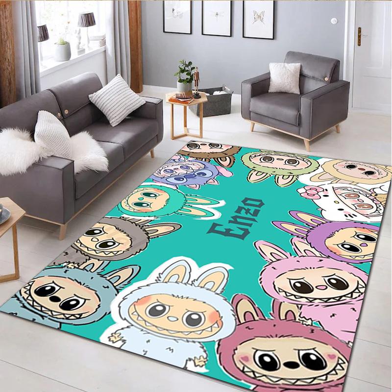LABUBU Cute Rug - Home Office Carpet Room Computer Chair Mat Festival Gift