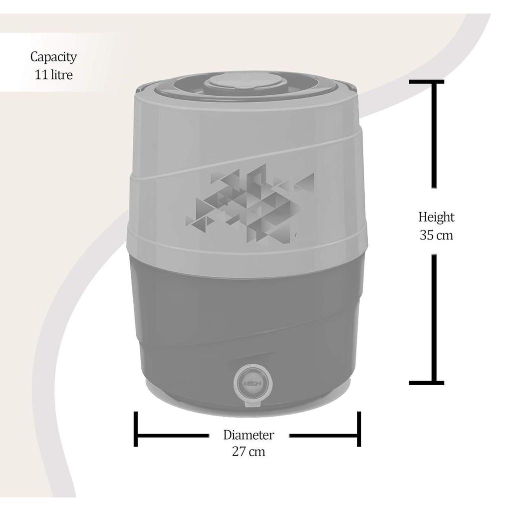 Plastic Kool Rover 12 Insulated Water Jug, (11 L, Blue)