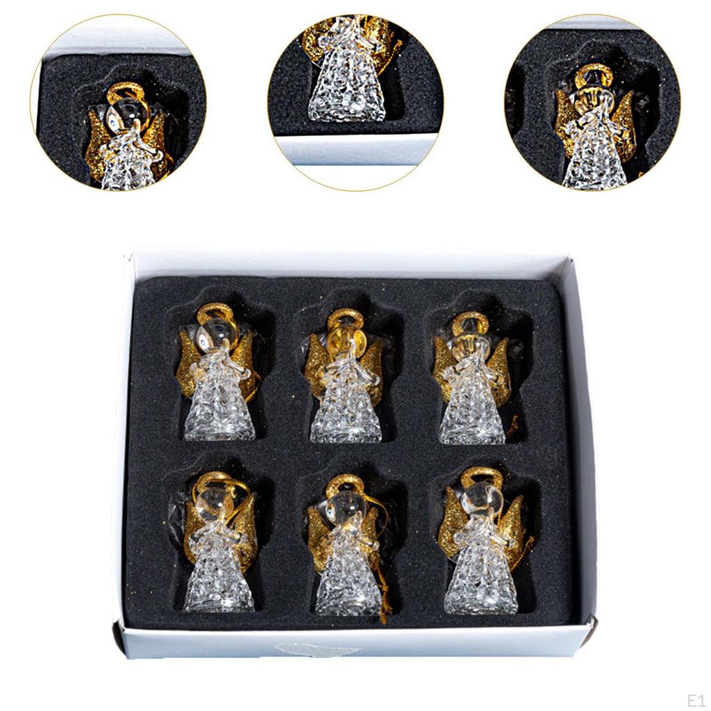 6 шт. подвесных украшений для рождественской елки для общежития, офиса, интерьера, зимы, Рождества, подвески