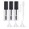 1 Set of DIY Empty Refillable Clear Mascara Tube Liquid Mascara Vial Bottle Travel Portable Beauty Cosmetic Container