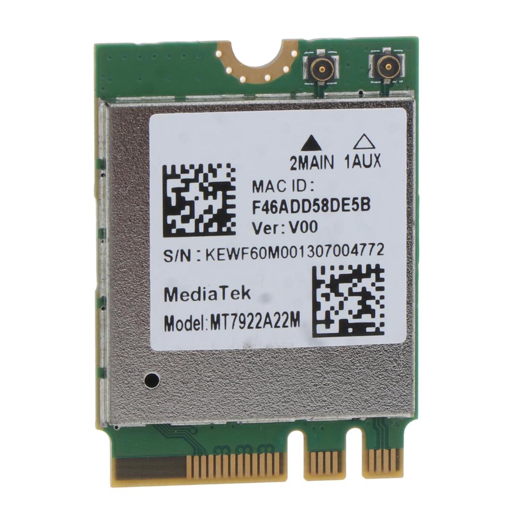 Wi-Fi 6E MT7922 Wi-Fi 6 2400 Мбит/с Bluetooth-совместимая 5.2 Беспроводная сетевая карта WIFI NGFF для M.2 Поддержка windows10