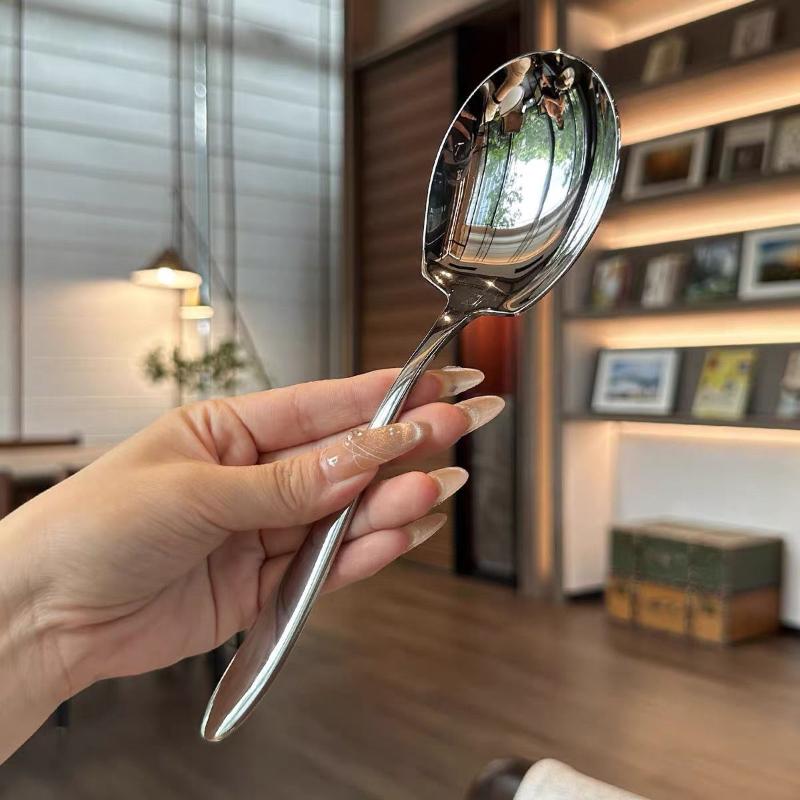 Stainless Steel Thickened Exquisite Large Spoon4