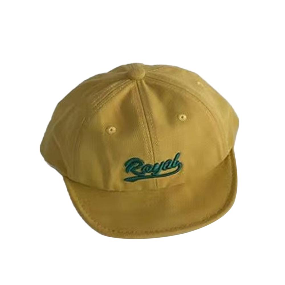 Letter Embroidery Children's Hat Solid Color Sun Protection Cap Boys Girls Caps Peaked Hats