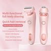 Women Electric Shaver Double Heads USB Rechargeable Waterproof Portable Face Body Bikini Area Arm Leg Hair Removal Epilator Razor Trimmer