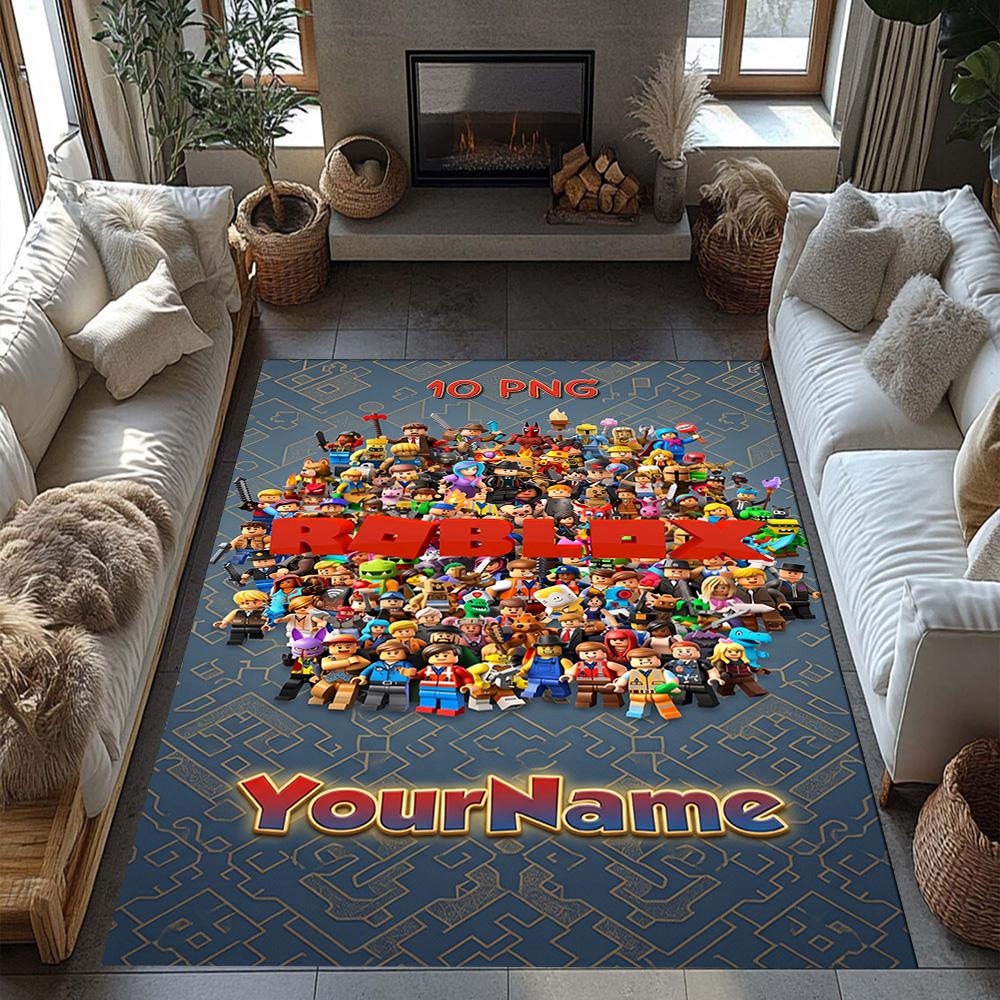 Roblox 117 Personalized Name Floor Mat Design for Kitchen Study room Hallway Foyer Antislip Carpet Decorate Offices