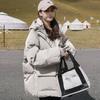 Зимнее женское хлопковое пуховое пальто с капюшоном, теплая утолщенная уличная одежда с капюшоном, женские куртки