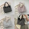 Spacious Trendy 2023 Summer Tote Bag Urban Style Soft Bucket Handbag For Women