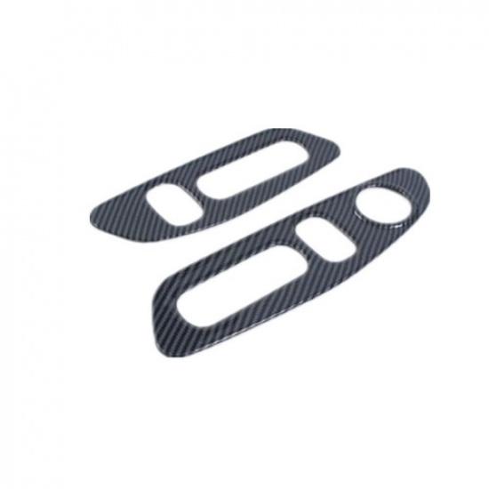 Carbon Fiber Seat Button Switch Panel Cover Trim For Honda CR-V CRV 2023 2024