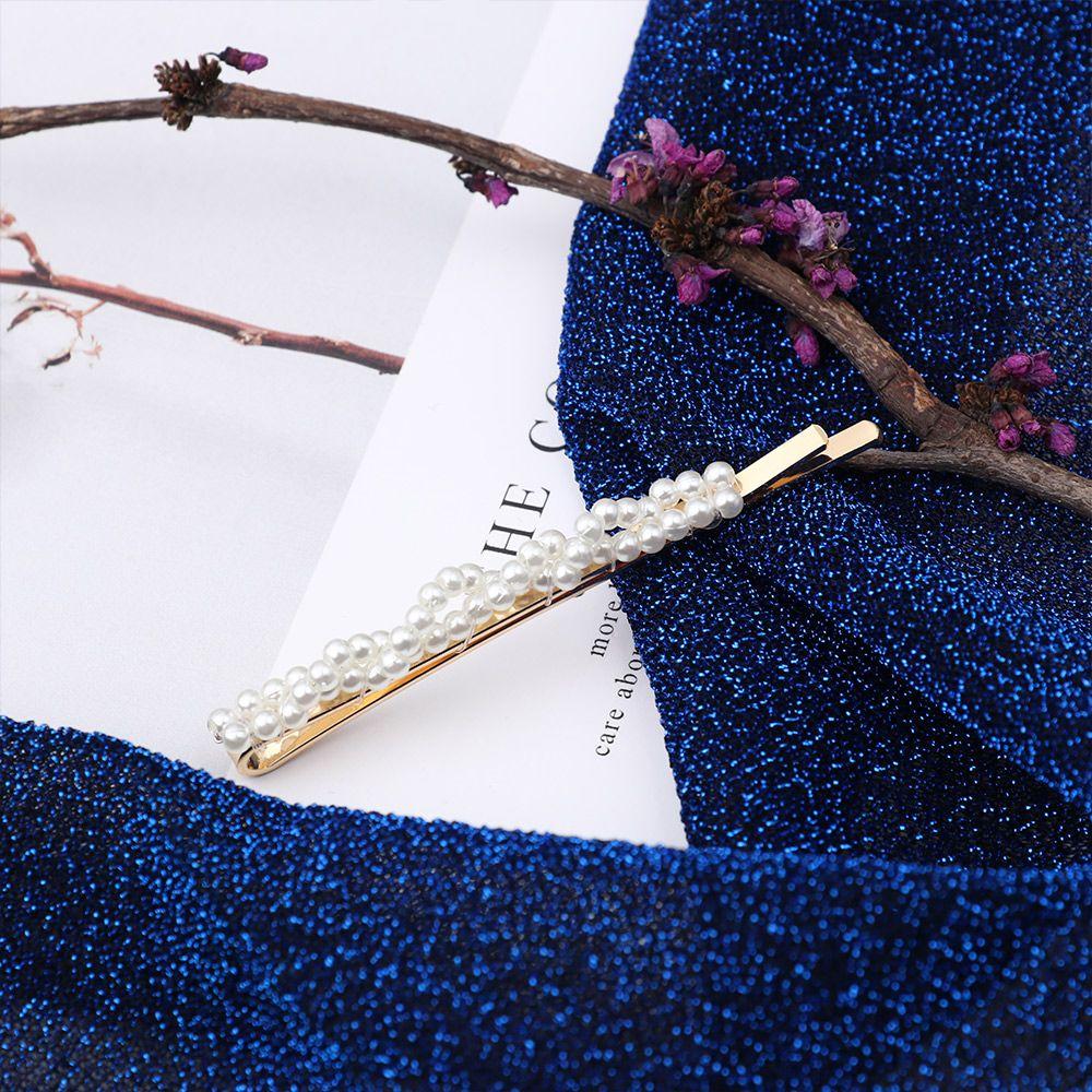 Ювелирные изделия Металлические модные жемчужные цветочные шпильки для волос Кристаллические заколки для волос Винтажные заколки Головные уборы Ювелирные изделия