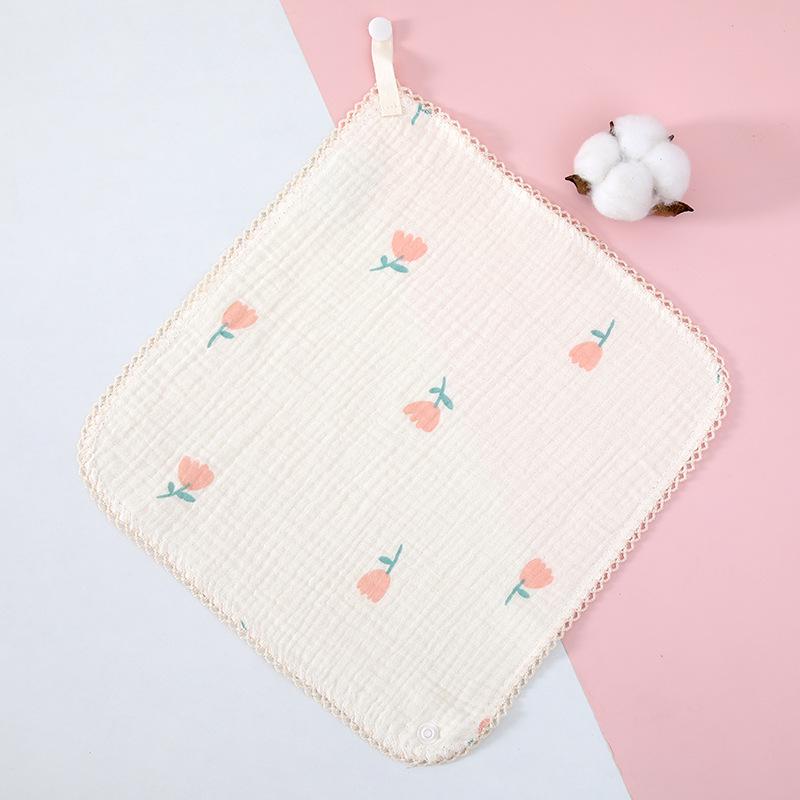 4-слойное хлопковое марлевое детское полотенце - Мягкое, Класс А, Маленькое квадратное для детей и использования в детском саду