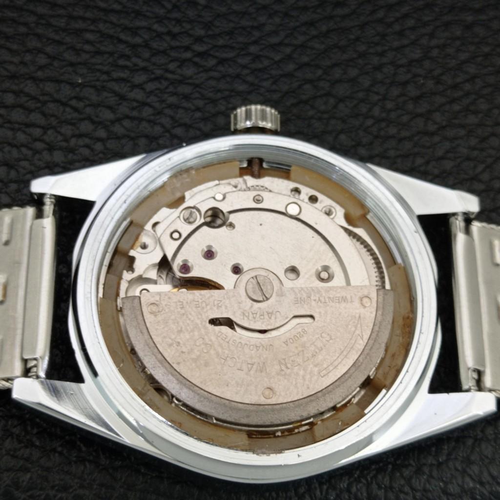 ВИНТАЖНЫЕ АВТОМАТИЧЕСКИЕ ЧАСЫ CITIZEN 8200 ВОССТАНОВЛЕННЫЕ ЯПОНИЯ МУЖСКИЕ ЗЕЛЕНЫЙ ЦИФЕРБЛАТ a446804-1
